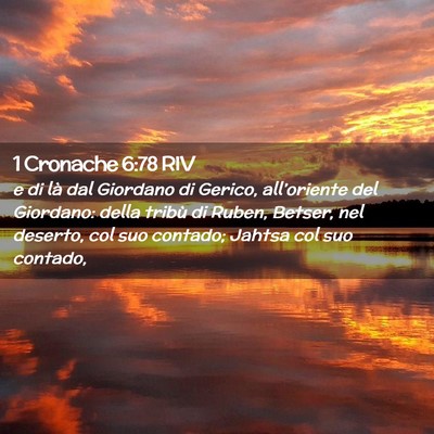 Picture 02 - 1 Cronache 6:78 RIV - e di là dal Giordano di Gerico, all’oriente - Bible Verse Picture