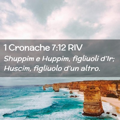 Picture 02 - 1 Cronache 7:12 RIV - Shuppim e Huppim, figliuoli d’Ir; Huscim, - Bible Verse Picture
