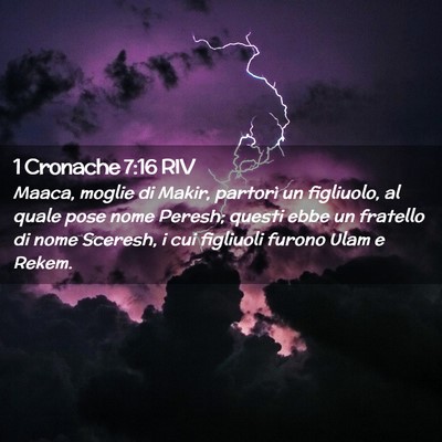 Picture 02 - 1 Cronache 7:16 RIV - Maaca, moglie di Makir, partorì un figliuolo, al - Bible Verse Picture