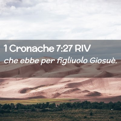 Picture 02 - 1 Cronache 7:27 RIV - che ebbe per figliuolo - Bible Verse Picture