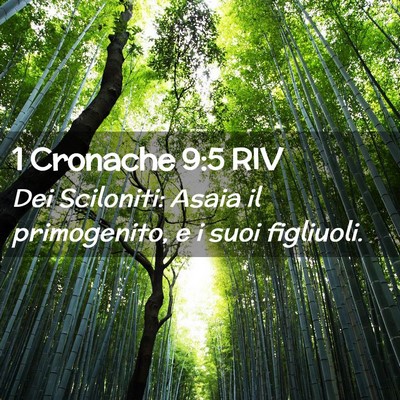 Picture 02 - 1 Cronache 9:5 RIV - Dei Sciloniti: Asaia il primogenito, e i suoi - Bible Verse Picture