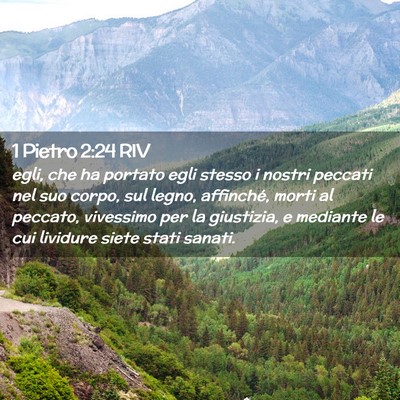 Picture 02 - 1 Pietro 2:24 RIV - egli, che ha portato egli stesso i nostri peccati - Bible Verse Picture