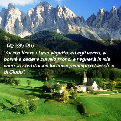 Picture 02 - 1 Re 1:35 RIV - Voi risalirete al suo séguito, ed egli verrà, - Bible Verse Picture