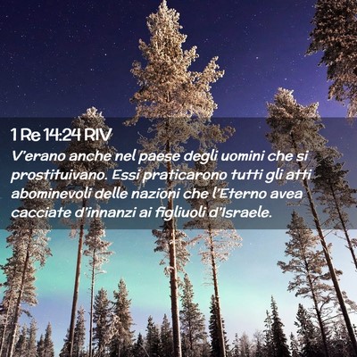 Picture 02 - 1 Re 14:24 RIV - V’erano anche nel paese degli uomini che si - Bible Verse Picture