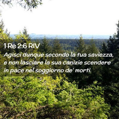 Picture 02 - 1 Re 2:6 RIV - Agisci dunque secondo la tua saviezza, e non - Bible Verse Picture