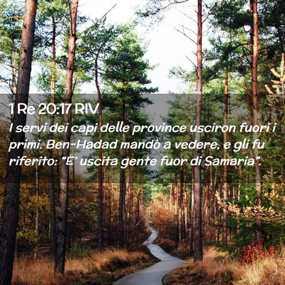 Picture 02 - 1 Re 20:17 RIV - I servi dei capi delle province usciron fuori i - Bible Verse Picture