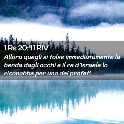 Picture 02 - 1 Re 20:41 RIV - Allora quegli si tolse immediatamente la benda - Bible Verse Picture