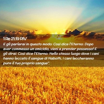 Picture 02 - 1 Re 21:19 RIV - E gli parlerai in questo modo: Così dice - Bible Verse Picture
