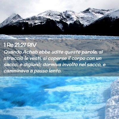 Picture 02 - 1 Re 21:27 RIV - Quando Achab ebbe udite queste parole, si - Bible Verse Picture