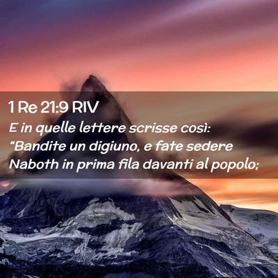 Picture 02 - 1 Re 21:9 RIV - E in quelle lettere scrisse così: “Bandite un - Bible Verse Picture