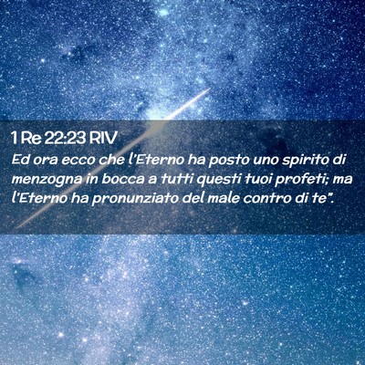 Picture 02 - 1 Re 22:23 RIV - Ed ora ecco che l’Eterno ha posto uno spirito - Bible Verse Picture