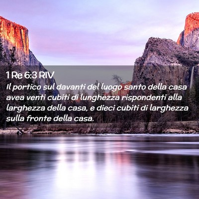 Picture 02 - 1 Re 6:3 RIV - Il portico sul davanti del luogo santo della casa - Bible Verse Picture