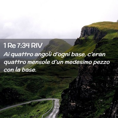 Picture 02 - 1 Re 7:34 RIV - Ai quattro angoli d’ogni base, c’eran quattro - Bible Verse Picture