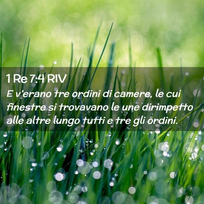 Picture 02 - 1 Re 7:4 RIV - E v’erano tre ordini di camere, le cui finestre - Bible Verse Picture