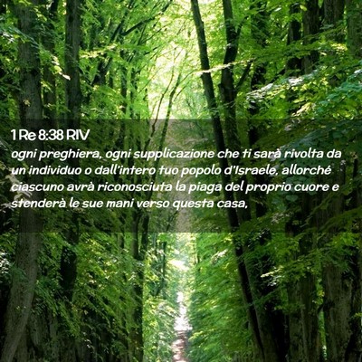 Picture 02 - 1 Re 8:38 RIV - ogni preghiera, ogni supplicazione che ti sarà - Bible Verse Picture
