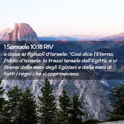 Picture 02 - 1 Samuele 10:18 RIV - e disse ai figliuoli d’Israele: “Così dice - Bible Verse Picture
