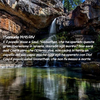 Picture 02 - 1 Samuele 14:45 RIV - E il popolo disse a Saul: “Gionathan, che ha - Bible Verse Picture
