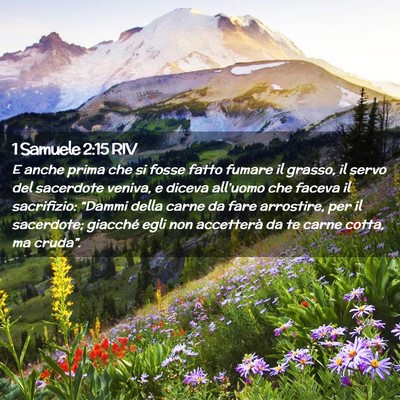Picture 02 - 1 Samuele 2:15 RIV - E anche prima che si fosse fatto fumare il - Bible Verse Picture