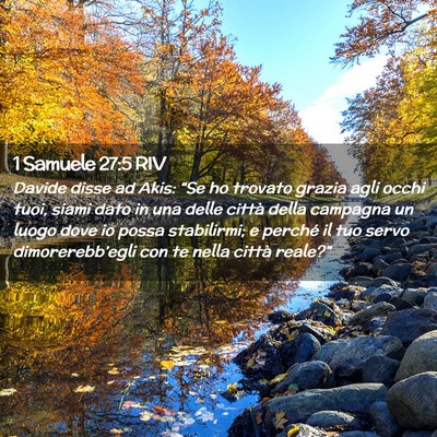 Picture 02 - 1 Samuele 27:5 RIV - Davide disse ad Akis: “Se ho trovato grazia - Bible Verse Picture