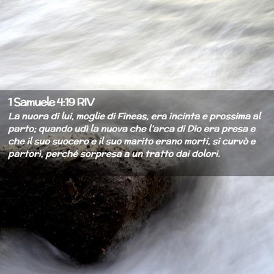 Picture 02 - 1 Samuele 4:19 RIV - La nuora di lui, moglie di Fineas, era incinta e - Bible Verse Picture