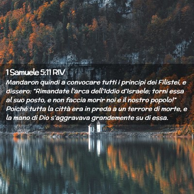 Picture 02 - 1 Samuele 5:11 RIV - Mandaron quindi a convocare tutti i principi dei - Bible Verse Picture