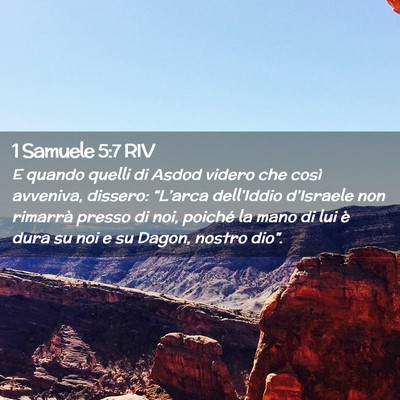 Picture 02 - 1 Samuele 5:7 RIV - E quando quelli di Asdod videro che così - Bible Verse Picture