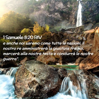 Picture 02 - 1 Samuele 8:20 RIV - e anche noi saremo come tutte le nazioni; il - Bible Verse Picture