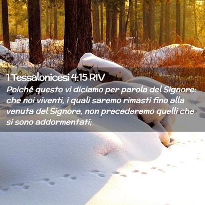 Picture 02 - 1 Tessalonicesi 4:15 RIV - Poiché questo vi diciamo per parola del Signore: - Bible Verse Picture