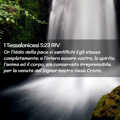 Picture 02 - 1 Tessalonicesi 5:23 RIV - Or l’Iddio della pace vi santifichi Egli stesso - Bible Verse Picture