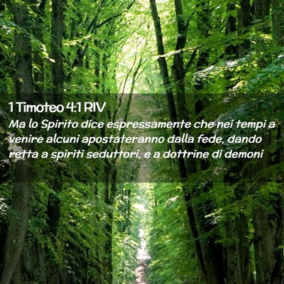 Picture 02 - 1 Timoteo 4:1 RIV - Ma lo Spirito dice espressamente che nei tempi a - Bible Verse Picture