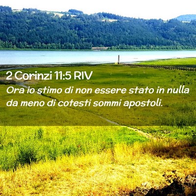 Picture 02 - 2 Corinzi 11:5 RIV - Ora io stimo di non essere stato in nulla da meno - Bible Verse Picture