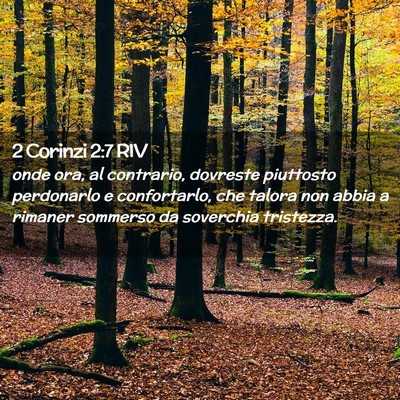 Picture 02 - 2 Corinzi 2:7 RIV - onde ora, al contrario, dovreste piuttosto - Bible Verse Picture