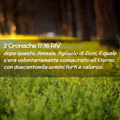 Picture 02 - 2 Cronache 17:16 RIV - dopo questo, Amasia, figliuolo di Zicri, il quale - Bible Verse Picture