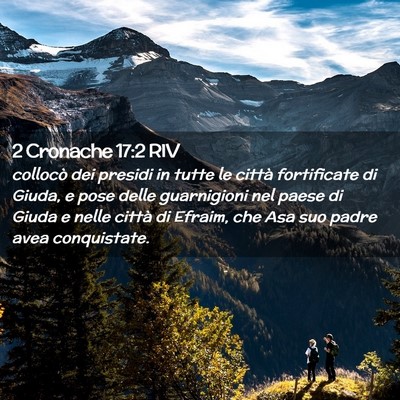 Picture 02 - 2 Cronache 17:2 RIV - collocò dei presidi in tutte le città - Bible Verse Picture