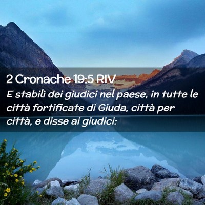 Picture 02 - 2 Cronache 19:5 RIV - E stabilì dei giudici nel paese, in tutte le - Bible Verse Picture