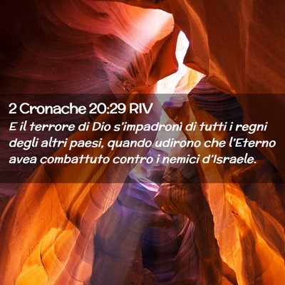 Picture 02 - 2 Cronache 20:29 RIV - E il terrore di Dio s’impadronì di tutti i - Bible Verse Picture