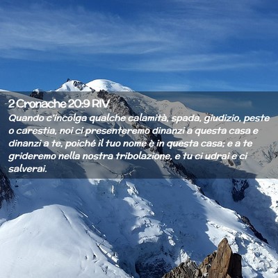 Picture 02 - 2 Cronache 20:9 RIV - Quando c’incolga qualche calamità, spada, - Bible Verse Picture
