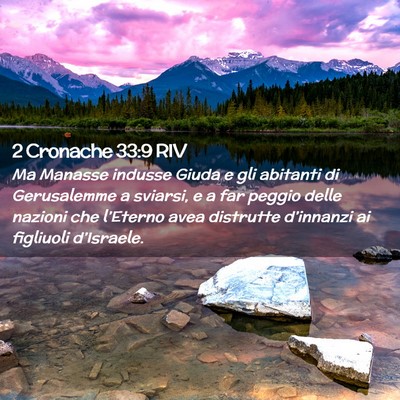 Picture 02 - 2 Cronache 33:9 RIV - Ma Manasse indusse Giuda e gli abitanti di - Bible Verse Picture