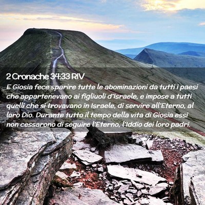 Picture 02 - 2 Cronache 34:33 RIV - E Giosia fece sparire tutte le abominazioni da - Bible Verse Picture