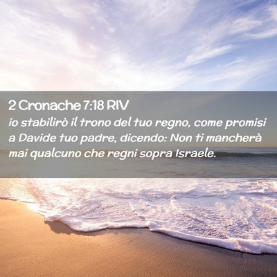 Picture 02 - 2 Cronache 7:18 RIV - io stabilirò il trono del tuo regno, come - Bible Verse Picture