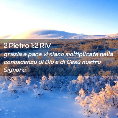 Picture 02 - 2 Pietro 1:2 RIV - grazia e pace vi siano moltiplicate nella - Bible Verse Picture