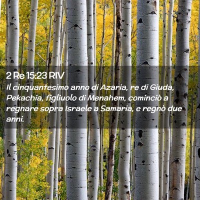 Picture 02 - 2 Re 15:23 RIV - Il cinquantesimo anno di Azaria, re di Giuda, - Bible Verse Picture