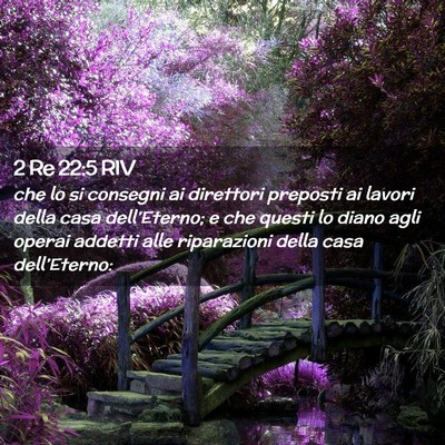 Picture 02 - 2 Re 22:5 RIV - che lo si consegni ai direttori preposti ai - Bible Verse Picture