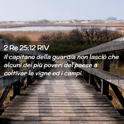 Picture 02 - 2 Re 25:12 RIV - Il capitano della guardia non lasciò che alcuni - Bible Verse Picture