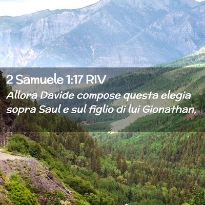 Picture 02 - 2 Samuele 1:17 RIV - Allora Davide compose questa elegia sopra Saul e - Bible Verse Picture
