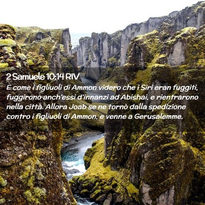 Picture 02 - 2 Samuele 10:14 RIV - E come i figliuoli di Ammon videro che i Siri - Bible Verse Picture