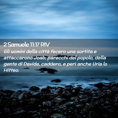Picture 02 - 2 Samuele 11:17 RIV - Gli uomini della città fecero una sortita e - Bible Verse Picture
