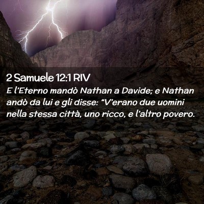 Picture 02 - 2 Samuele 12:1 RIV - E l’Eterno mandò Nathan a Davide; e Nathan - Bible Verse Picture
