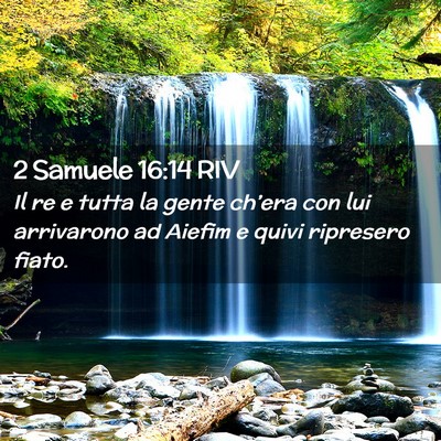 Picture 02 - 2 Samuele 16:14 RIV - Il re e tutta la gente ch’era con lui - Bible Verse Picture