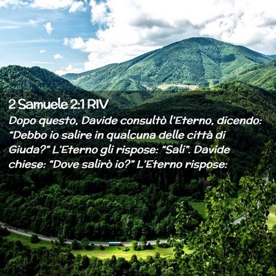 Picture 02 - 2 Samuele 2:1 RIV - Dopo questo, Davide consultò l’Eterno, - Bible Verse Picture
